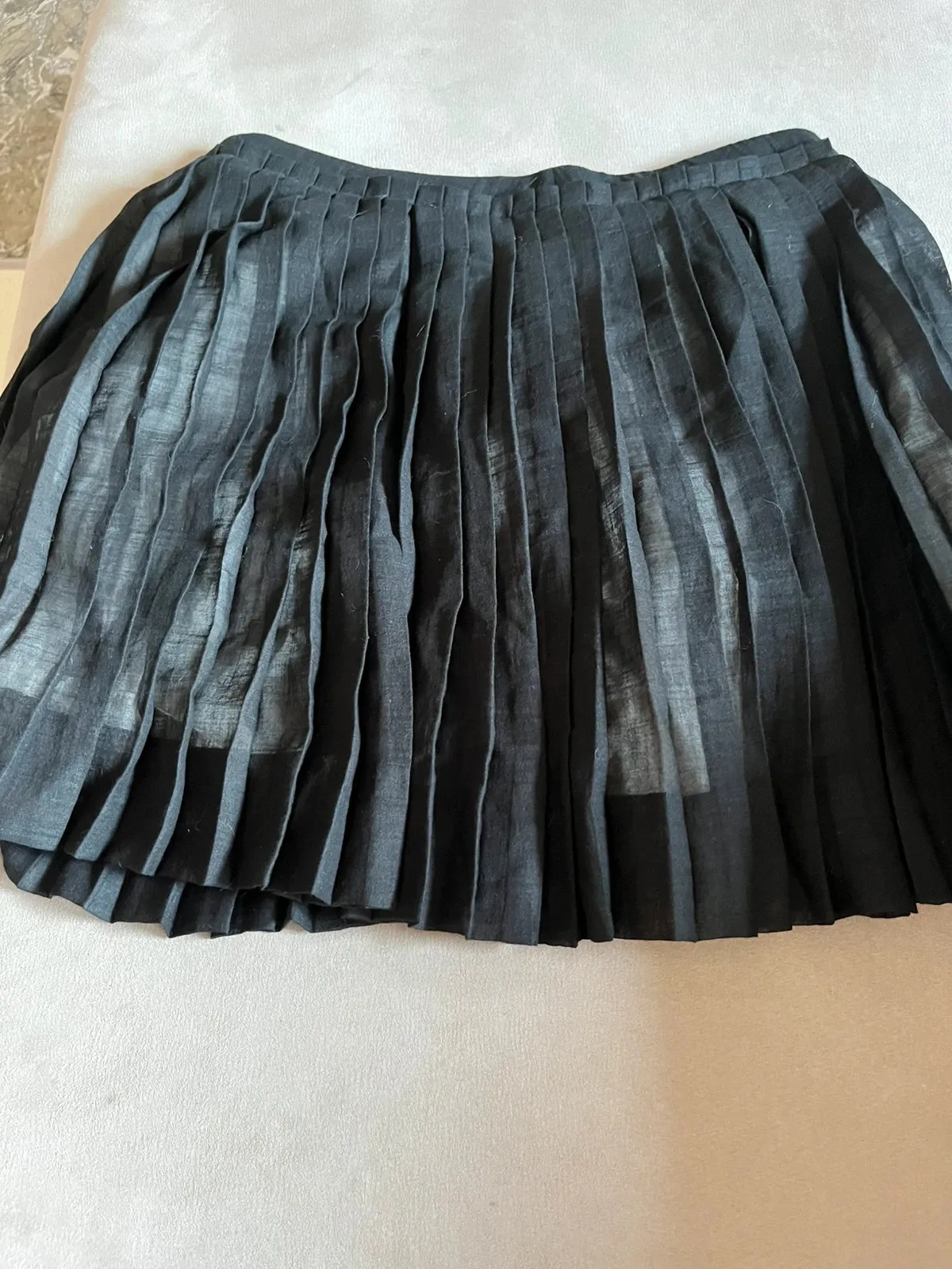 C.P. Company women's skirt in black with white cotton inner lining 4