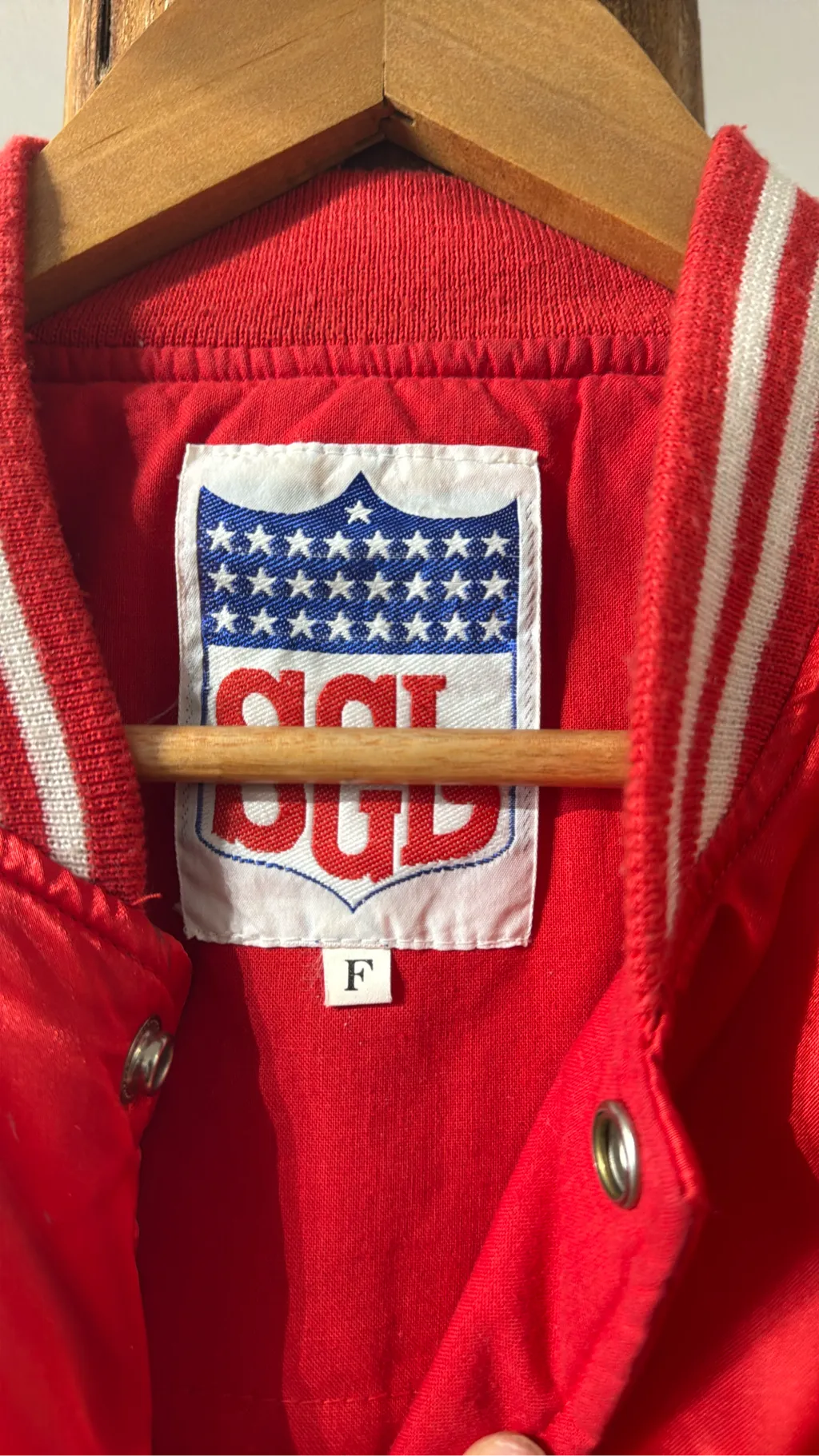 Souvenir jacket rouge Hawaï Made in Hawaï With Map of the Island - Brand NGL - Japanese Inspiration 3