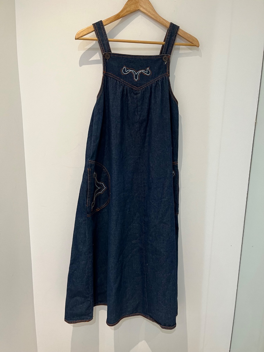 Robe longue en jean 