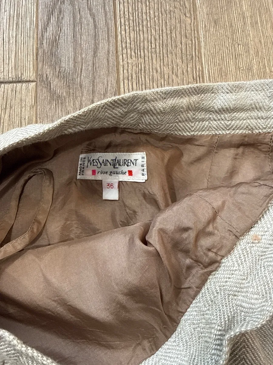 YSL skirt, size 36 — likely linen and/or cotton 3