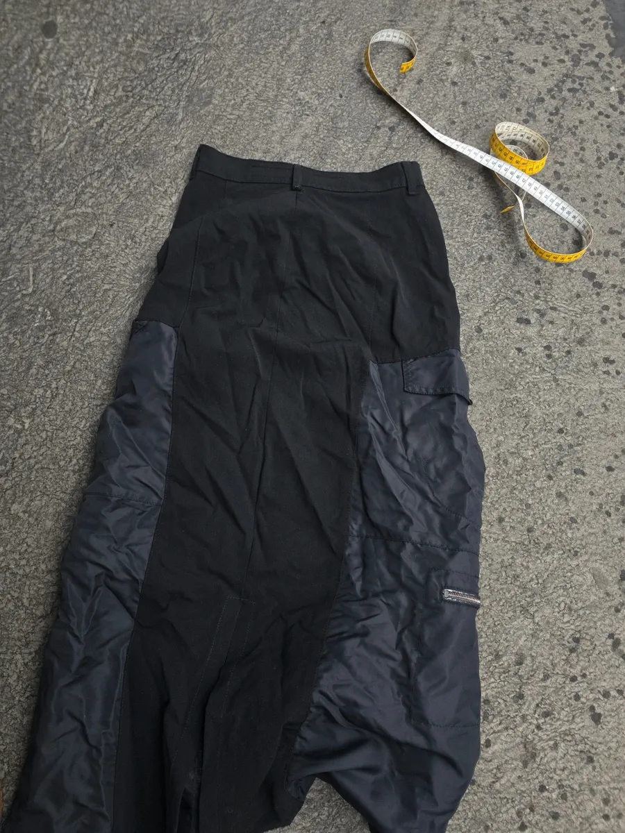 Jupe longue gopecore avant-garde nouvelle vague Y2K  us 50 60 70 brutaliste organique vintage og 90  archives  vintage designer marithé   japanese fashion japan  tokyo  techwear avant garde oversized deconstructed asymmetric tailored utility selvedge washed  patchwork statement rare iconic collector archive fashion archives  2000s high fashion luxury experimental 3