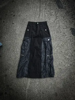 Jupe longue gopecore avant-garde nouvelle vague Y2K  us 50 60 70 brutaliste organique vintage og 90  archives  vintage designer marithé   japanese fashion japan  tokyo  techwear avant garde oversized deconstructed asymmetric tailored utility selvedge washed  patchwork statement rare iconic collector archive fashion archives  2000s high fashion luxury experimental