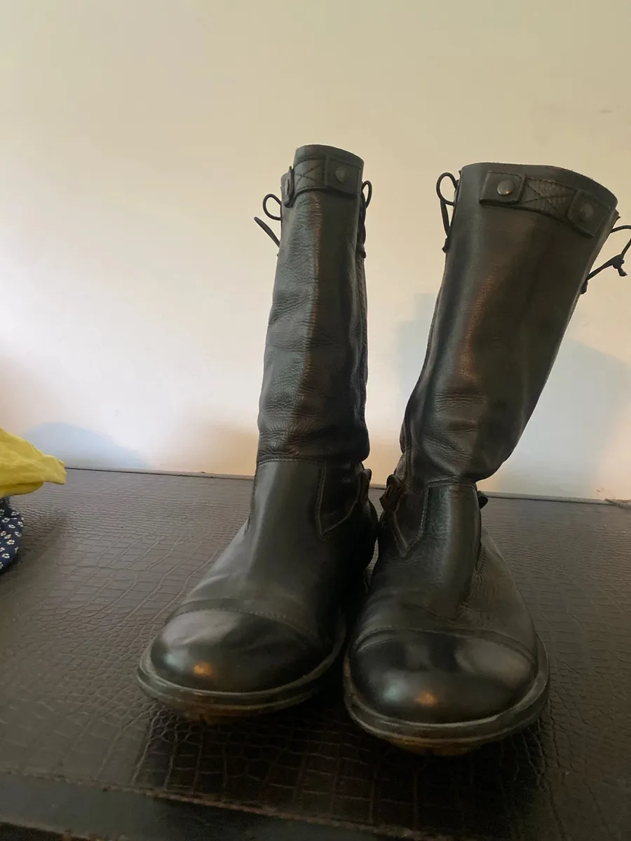 Marithé & Francois Girbaud bottes hommes en cuir 2