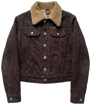 Veste Diesel marron, avec col et doublure effet sherpa beige
Coupe courte
Taille S
Bon état général