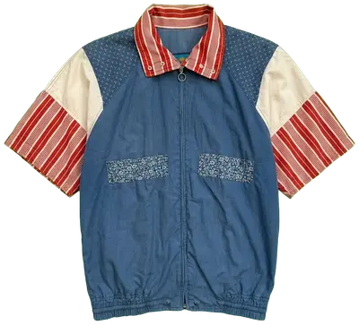 1980s short-sleeve track vest