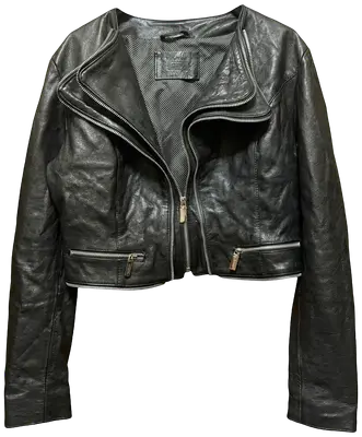 Avant-Garde Double Zip Leather Jacket