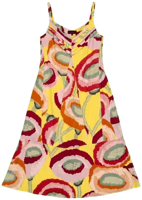 Robe à bretelles et plissée sur la poitrine qui descend évasée, finie avec d'excellentes coutures, évasée et plissée également dans le dos, avec deux poches et une fermeture éclair latérale