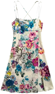 Robe longue vintage en soie, T XS