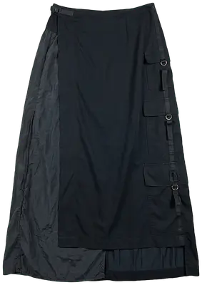 Cop Copine Vintage 2000s multi-pocket apron skirt
Beautiful cut
3 side pockets
Snap closure at waist
Light and comfortable to wear
Size L (40 FR) indicated on label, but I recommend for a M (38 FR) > see measurements in photos