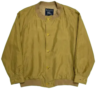 Burberry Yellow Silk Bomber