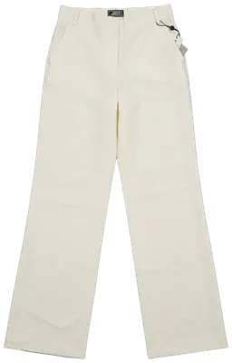 Pantalon large Gianni Versace Couture de couleur écru, neuf avec étiquettes.