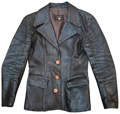 Fitted Black Leather Jacket