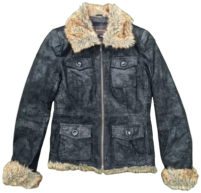 Veste en cuir globalement en bon état
Dos un peu feutré