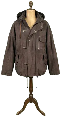 Cuir Veste Cuir Marron Homme 
