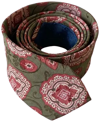 Cravate Christian Dior au design paisley psychédélique inspiré des années 70 avec des accents roses et bordeaux sur fond vert olive
100% soie
Mesure largeur de la pelle en photo
Excellent état, comme neuf