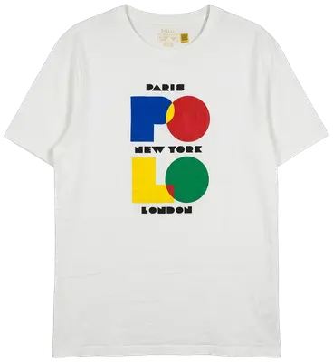 T shirt Polo Ralph Lauren con logo stilizzato Paris Ny London 
Tg M
Nuova senza cartellino 
Misure in foto