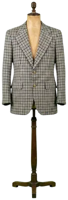 Blazer homme en cachemire 100% à motif pied-de-poule multicolore, taillé pour The Scotch House.