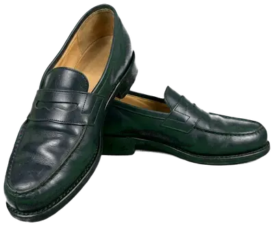 Pair of black leather loafers from Paraboot, Adonis model, made in France with Goodyear construction.