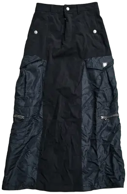 Long skirt gorpcore avant-garde new wave Y2K US 50s 60s 70s brutalist organic vintage OG 90s archives vintage designer Marithé Japanese fashion Japan Tokyo techwear avant garde oversized deconstructed asymmetric tailored utility selvedge washed patchwork statement rare iconic collector archive fashion archives 2000s high fashion luxury experimental